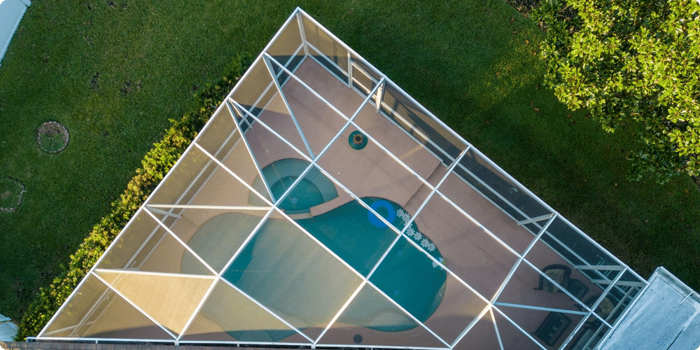 Abri de piscine pour l'hiver